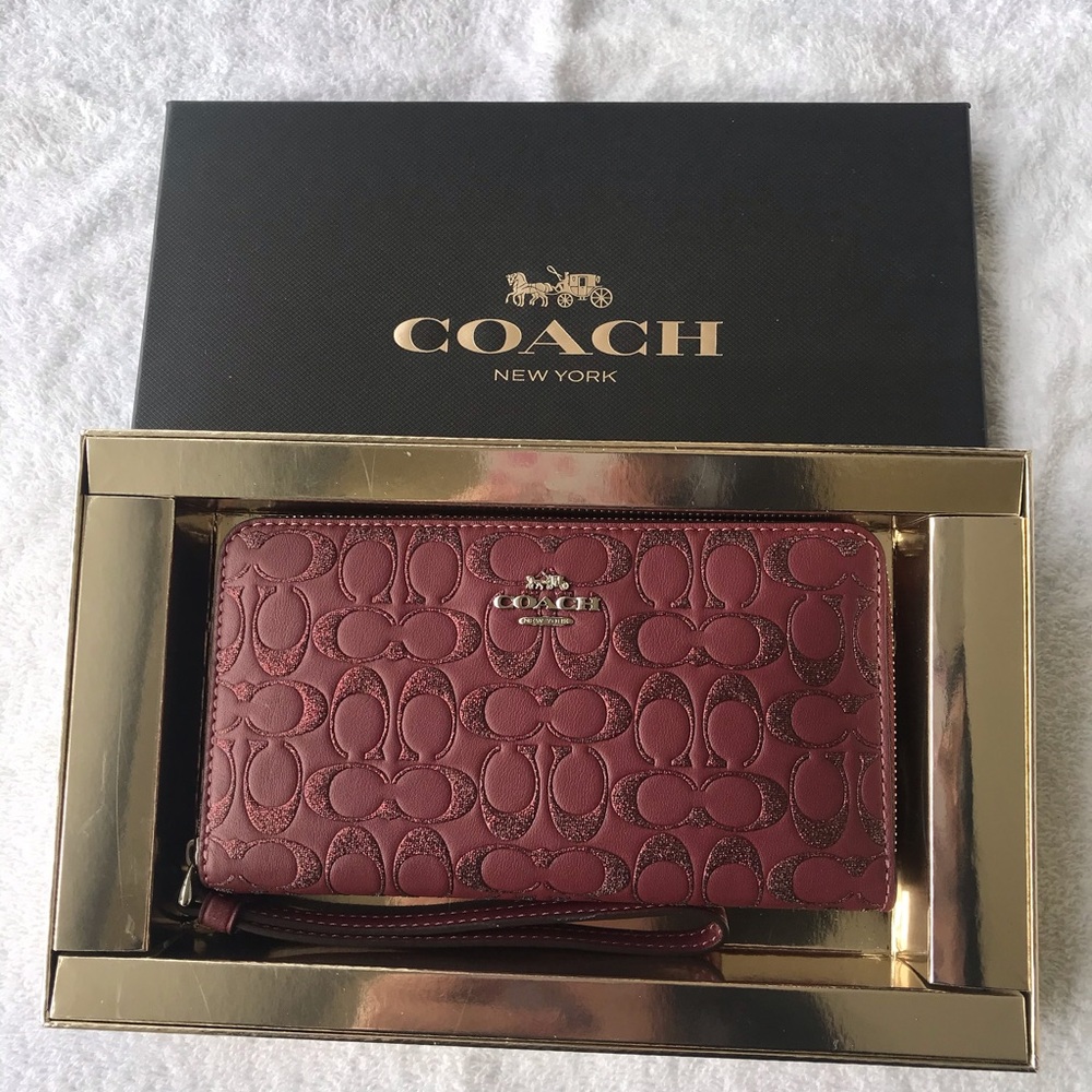 Coach Accordion Zip Wallet
